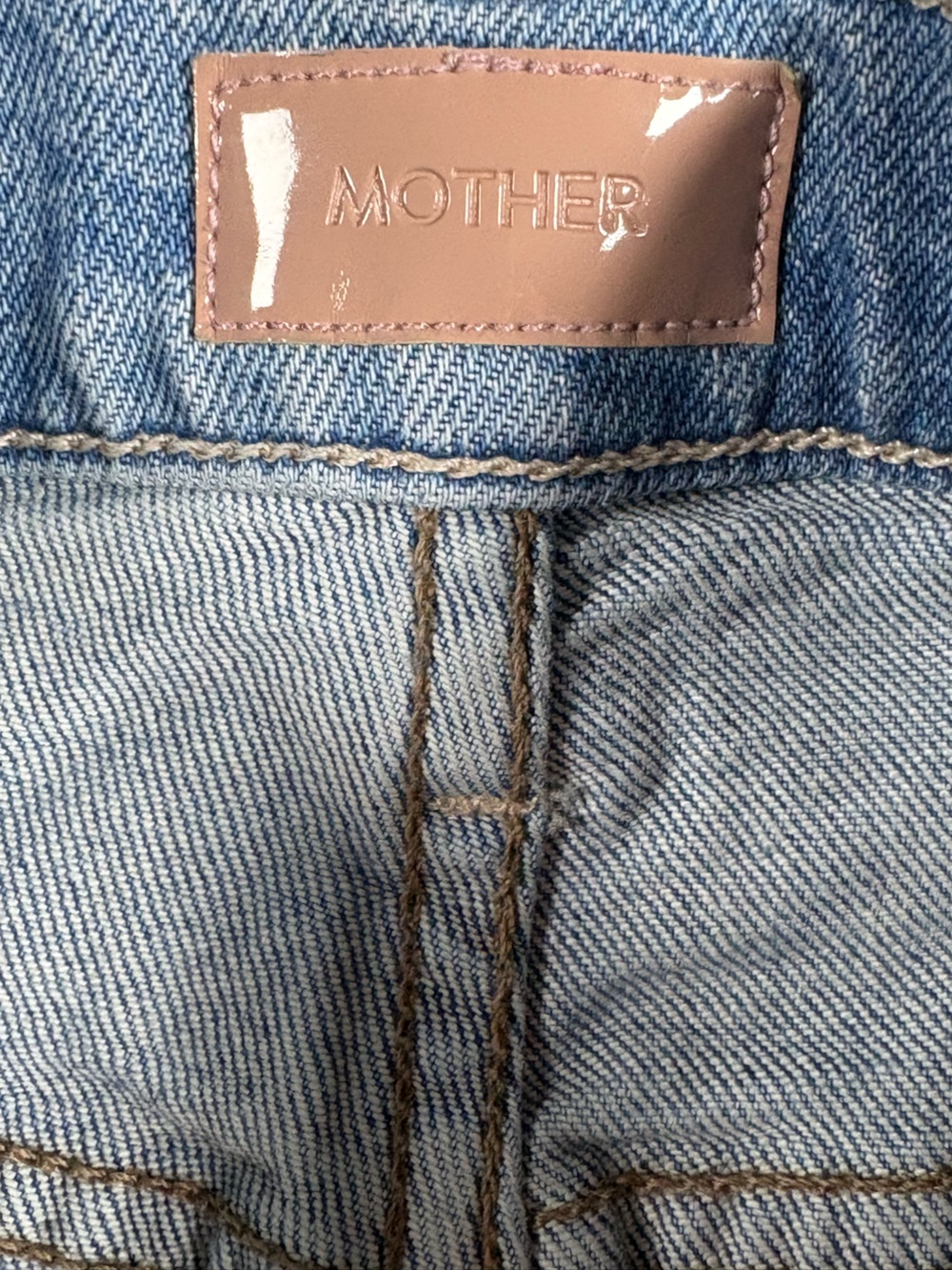 Mother Denim The Insider Sneak Fray Denim Jeans High Rise Straight Leg Size 28 - Picture 6 of 12
